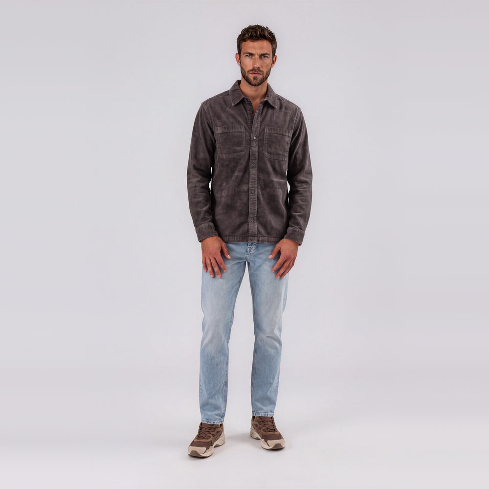 Dark Brown Corduroy Shirt